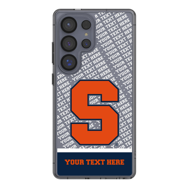 Syracuse University Orange Personalized EndZone Plus Galaxy Clear Phone Case for Samsung Galaxy