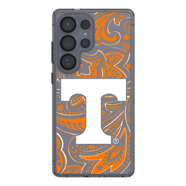 University of Tennessee Volunteers Paisley Galaxy Clear Phone Case for Samsung Galaxy