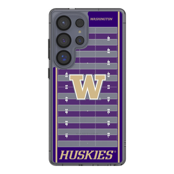 University of Washington Huskies Field Galaxy Clear Phone Case for Samsung Galaxy