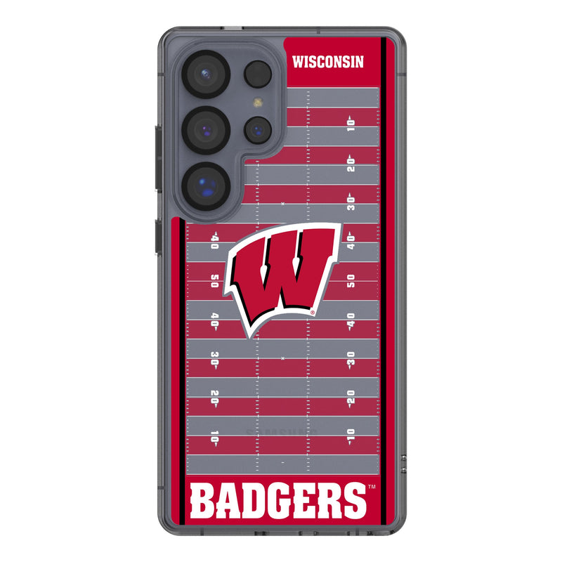 University of Wisconsin Badgers Field Galaxy Clear Phone Case for Samsung Galaxy