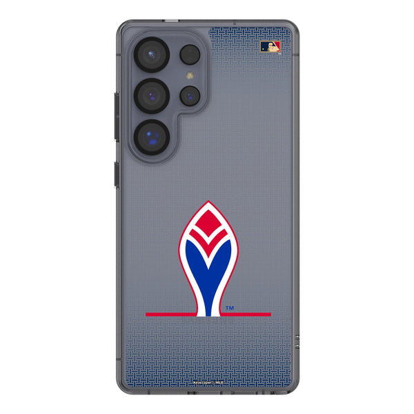 Atlanta Braves 1972-1975 - Cooperstown Collection Linen Galaxy Clear Phone Case for Samsung Galaxy