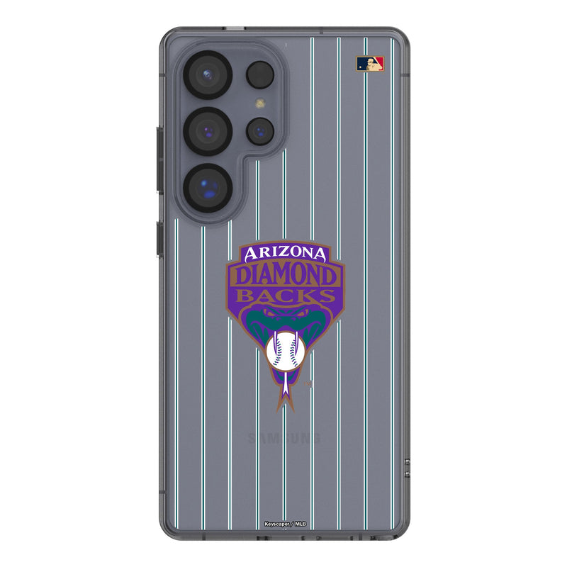 Arizona Diamondbacks 1999-2006 - Cooperstown Collection Pinstripe Galaxy Clear Phone Case for Samsung Galaxy