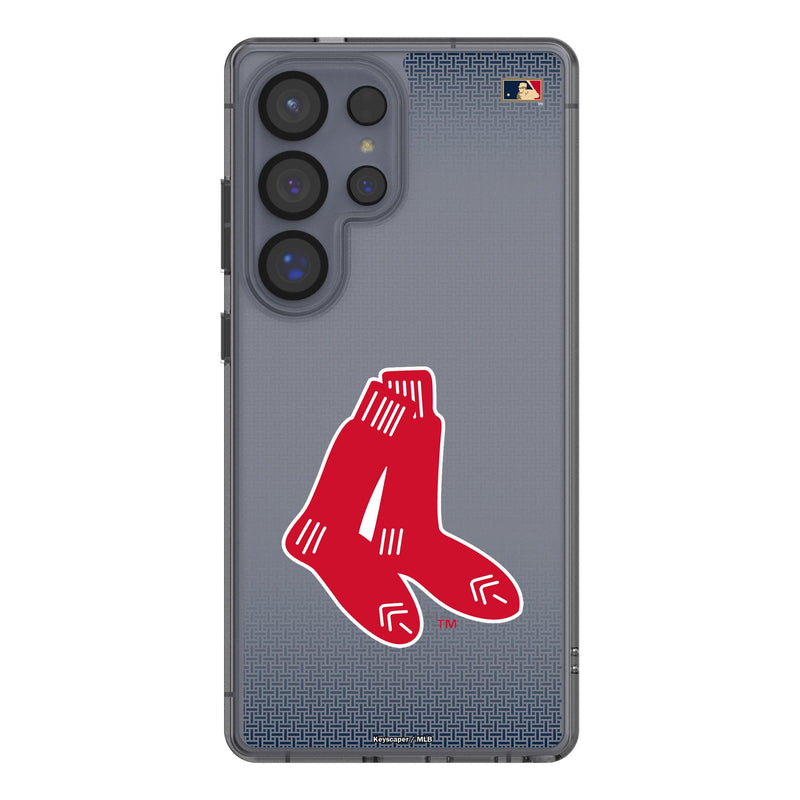 Boston Red Sox 1924-1960 - Cooperstown Collection Linen Galaxy Clear Phone Case for Samsung Galaxy