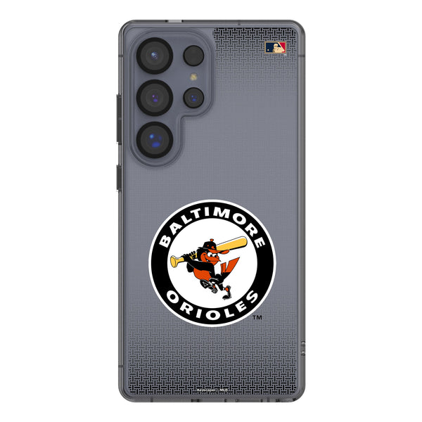 Baltimore Orioles 1966-1969 - Cooperstown Collection Linen Galaxy Clear Phone Case for Samsung Galaxy