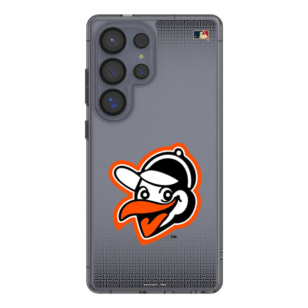 Baltimore Orioles 1955 - Cooperstown Collection Linen Galaxy Clear Phone Case for Samsung Galaxy