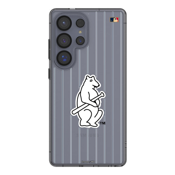 Chicago Cubs 1914 - Cooperstown Collection Pinstripe Galaxy Clear Phone Case for Samsung Galaxy