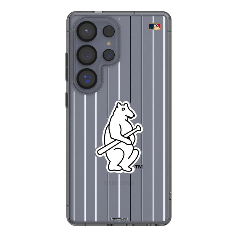 Chicago Cubs 1914 - Cooperstown Collection Pinstripe Galaxy Clear Phone Case for Samsung Galaxy