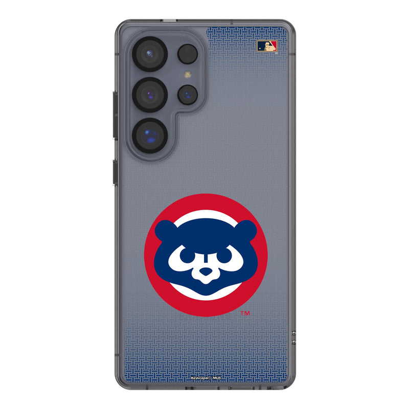 Chicago Cubs Home 1979-1993 - Cooperstown Collection Linen Galaxy Clear Phone Case for Samsung Galaxy