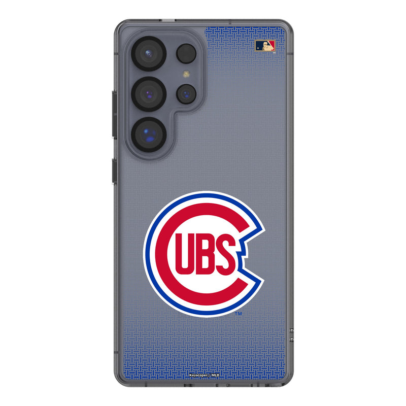 Chicago Cubs 1948-1956 - Cooperstown Collection Linen Galaxy Clear Phone Case for Samsung Galaxy