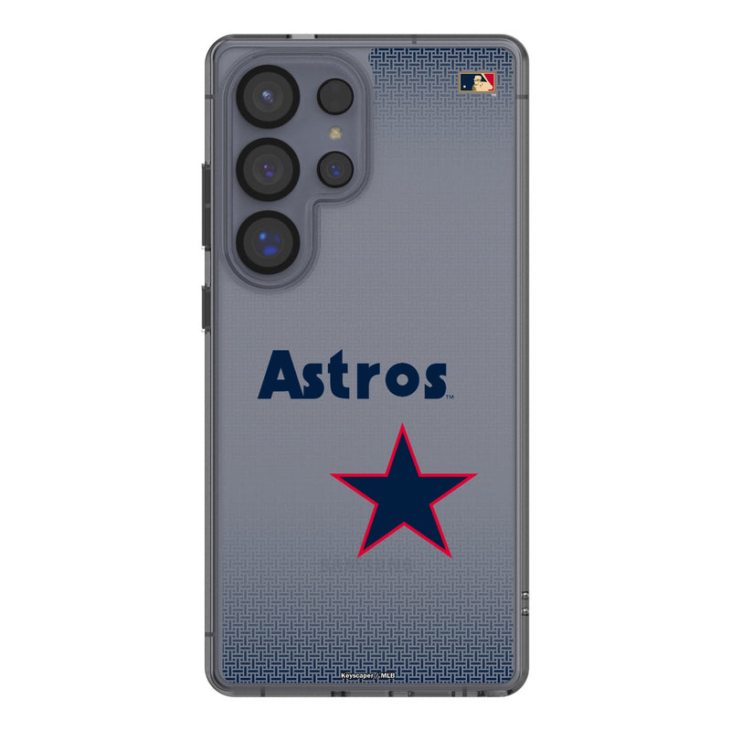 Houston Astros 1975-1981 - Cooperstown Collection Linen Galaxy Clear Phone Case for Samsung Galaxy
