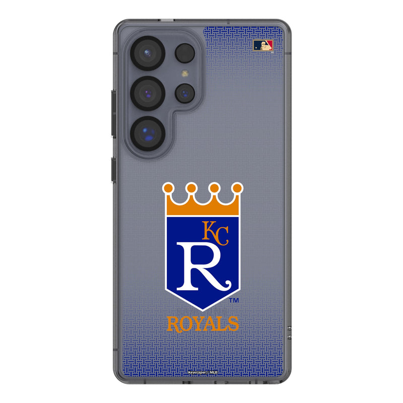 Kansas City Royals 1969-1978 - Cooperstown Collection Linen Galaxy Clear Phone Case for Samsung Galaxy