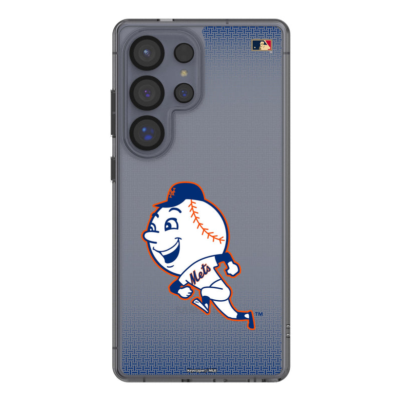 New York Mets 2014 - Cooperstown Collection Linen Galaxy Clear Phone Case for Samsung Galaxy