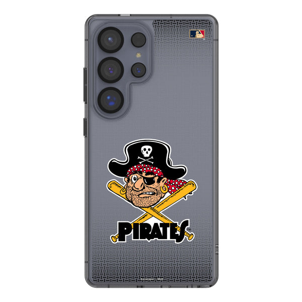 Pittsburgh Pirates 1958-1966 - Cooperstown Collection Linen Galaxy Clear Phone Case for Samsung Galaxy
