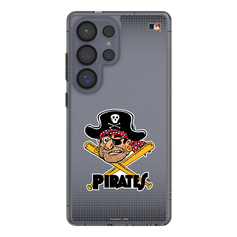 Pittsburgh Pirates 1958-1966 - Cooperstown Collection Linen Galaxy Clear Phone Case for Samsung Galaxy