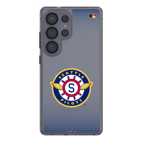 Seattle Pilots 1969 - Cooperstown Collection Linen Galaxy Clear Phone Case for Samsung Galaxy