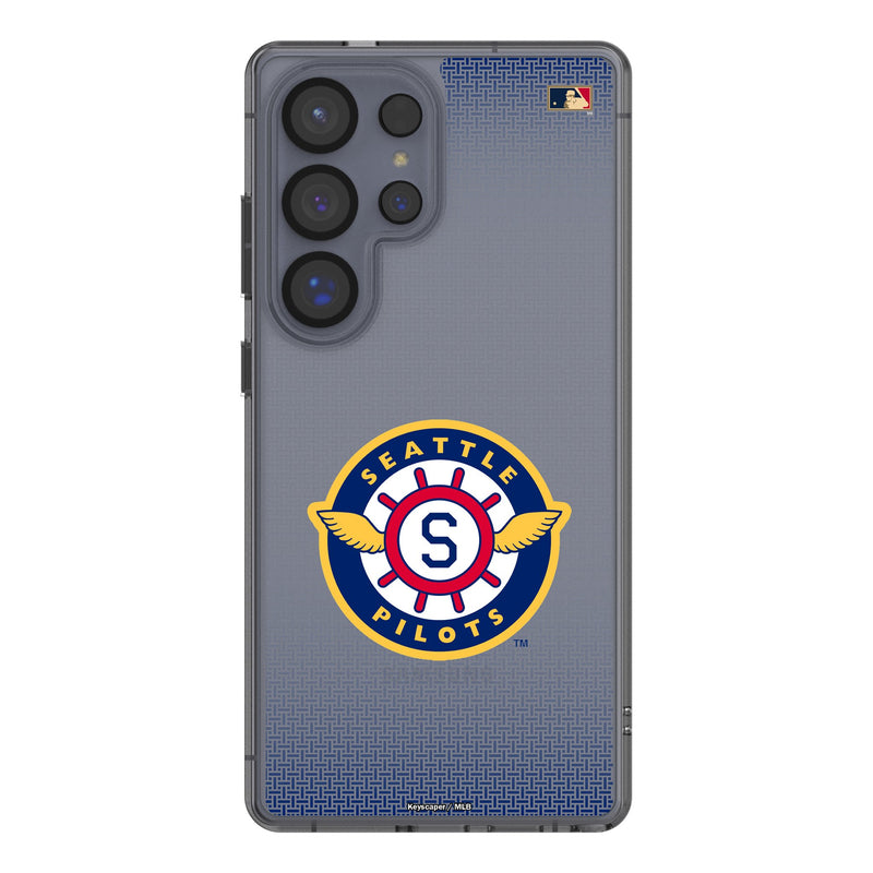 Seattle Pilots 1969 - Cooperstown Collection Linen Galaxy Clear Phone Case for Samsung Galaxy