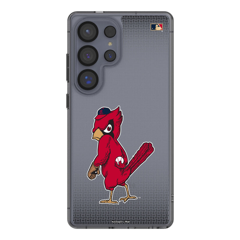 St Louis Cardinals 1950s - Cooperstown Collection Linen Galaxy Clear Phone Case for Samsung Galaxy