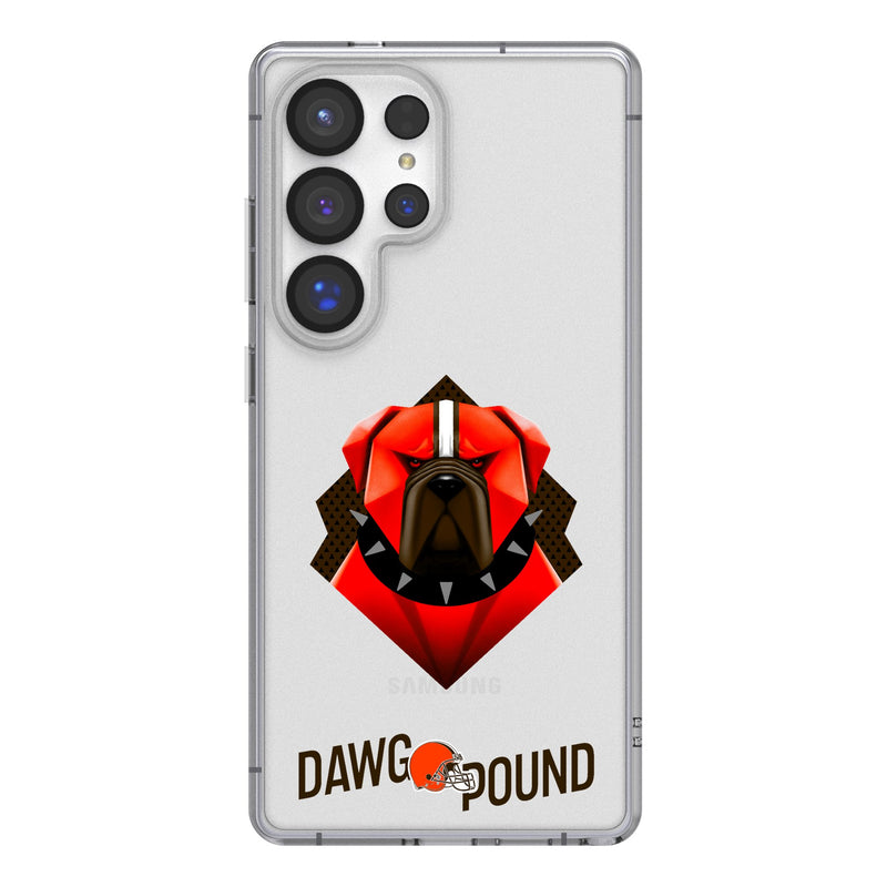 Cleveland Browns 2024 Edition Galaxy Clear Phone Case for Samsung Galaxy