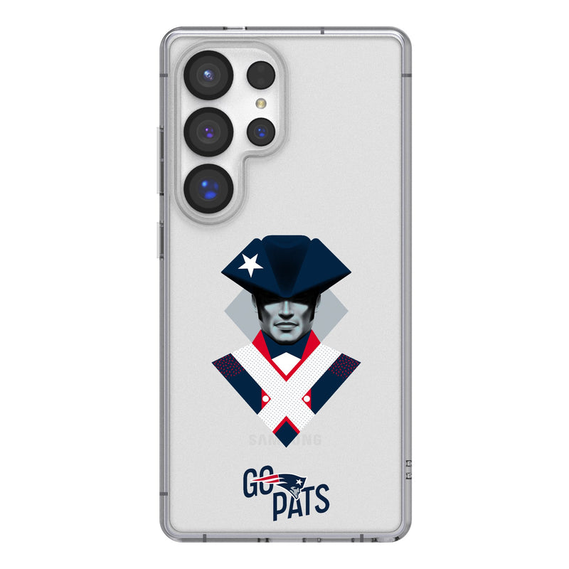 New England Patriots 2024 Edition Galaxy Clear Phone Case for Samsung Galaxy