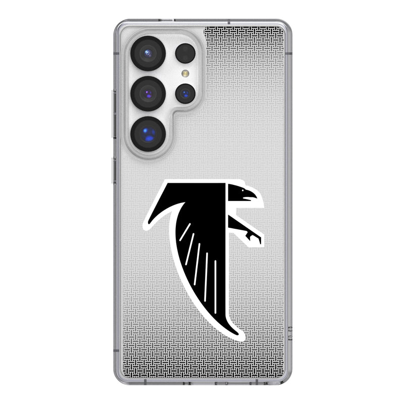 Atlanta Falcons Classic Linen Galaxy Clear Phone Case for Samsung Galaxy