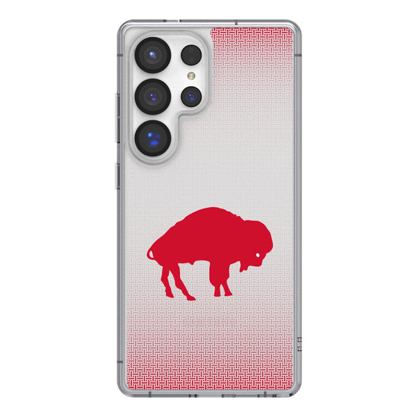 Buffalo Bills Historic Collection Linen Galaxy Clear Phone Case for Samsung Galaxy