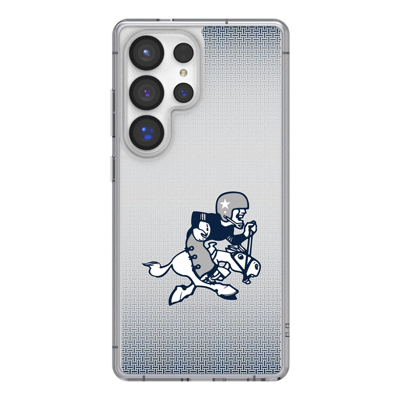 Dallas Cowboys 1966-1969 Historic Collection Linen Galaxy Clear Phone Case for Samsung Galaxy