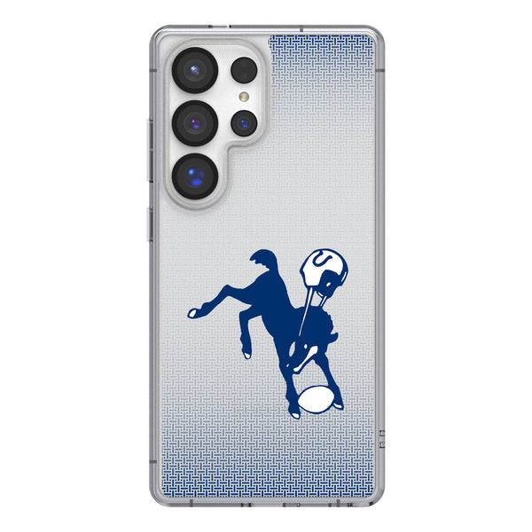 Baltimore Colts 1946 Historic Collection Linen Galaxy Clear Phone Case for Samsung Galaxy