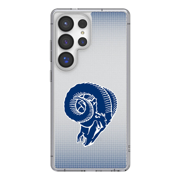 Los Angeles Rams Historic Collection Linen Galaxy Clear Phone Case for Samsung Galaxy