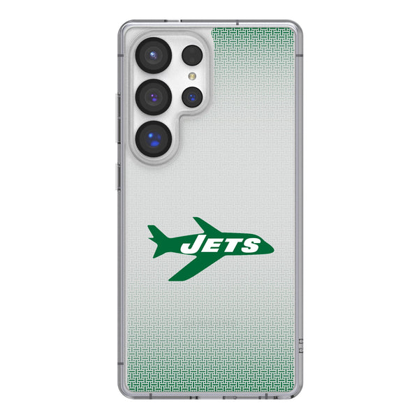 New York Jets 1963 Historic Collection Linen Galaxy Clear Phone Case for Samsung Galaxy