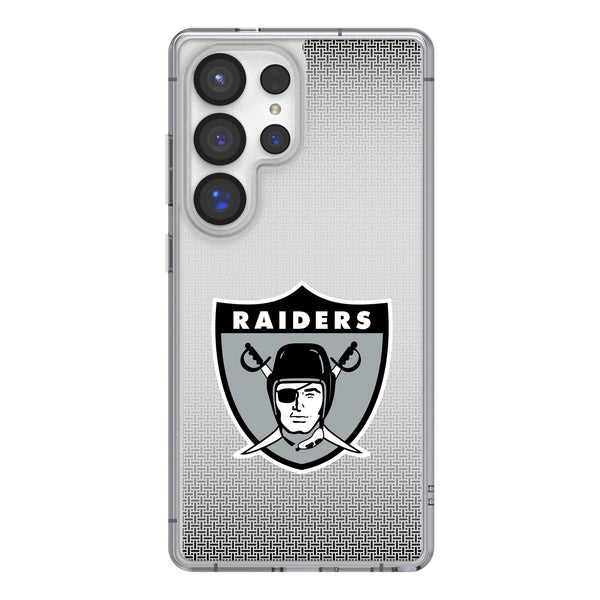 Oakland Raiders 1963 Historic Collection Linen Galaxy Clear Phone Case for Samsung Galaxy