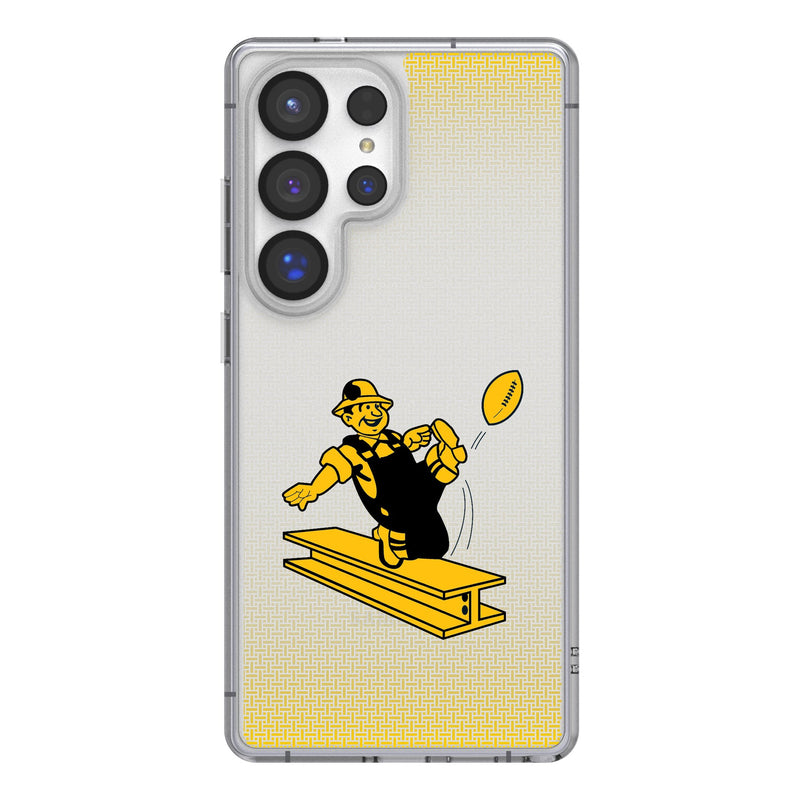 Pittsburgh Steelers 1961 Historic Collection Linen Galaxy Clear Phone Case for Samsung Galaxy