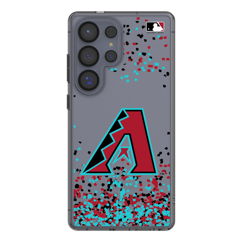 Arizona Diamondbacks Confetti Galaxy Clear Phone Case for Samsung Galaxy