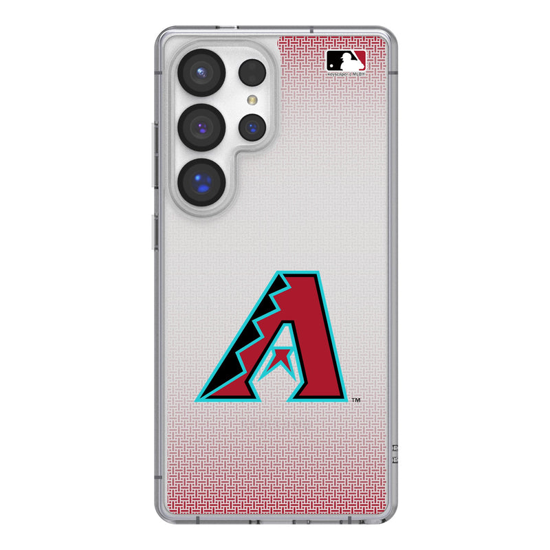 Arizona Diamondbacks Linen Galaxy Clear Phone Case for Samsung Galaxy