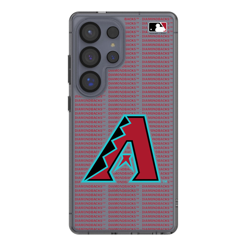 Arizona Diamondbacks Text Backdrop Galaxy Clear Phone Case for Samsung Galaxy