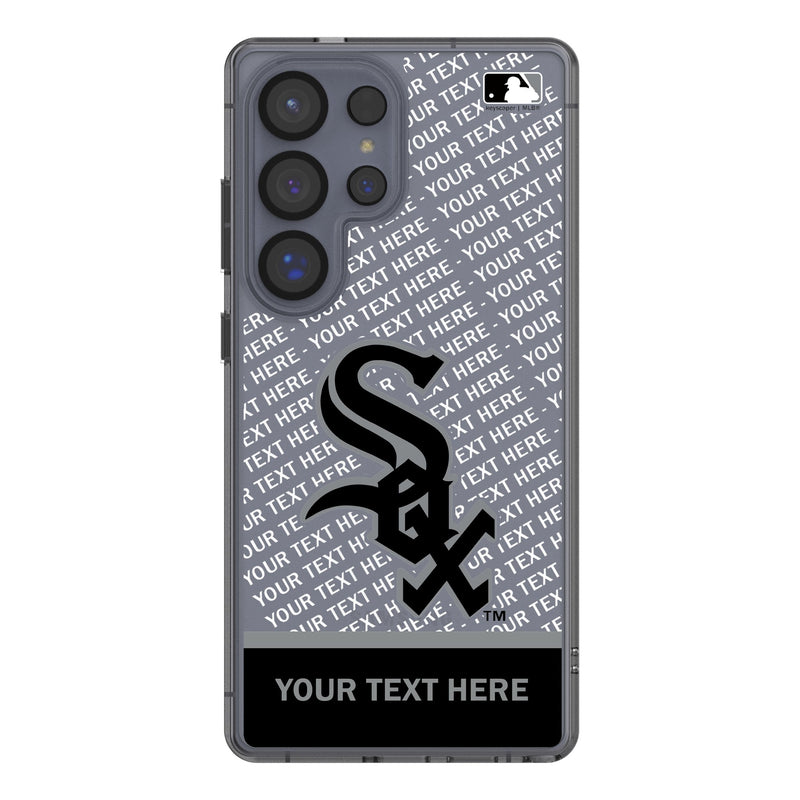Chicago White Sox Personalized EndZone Plus Galaxy Clear Phone Case for Samsung Galaxy