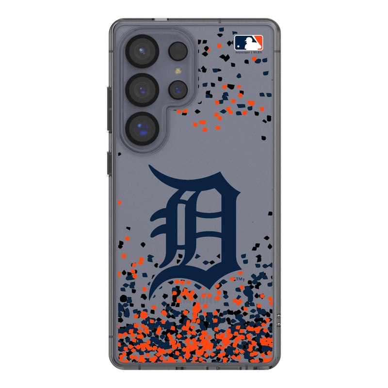 Detroit Tigers Confetti Galaxy Clear Phone Case for Samsung Galaxy