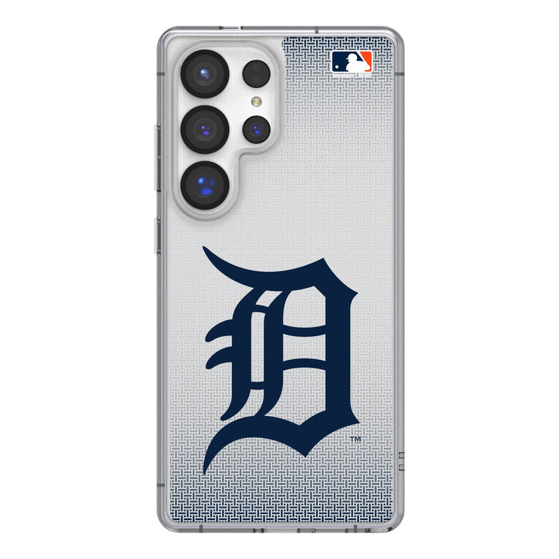 Detroit Tigers Linen Galaxy Clear Phone Case for Samsung Galaxy