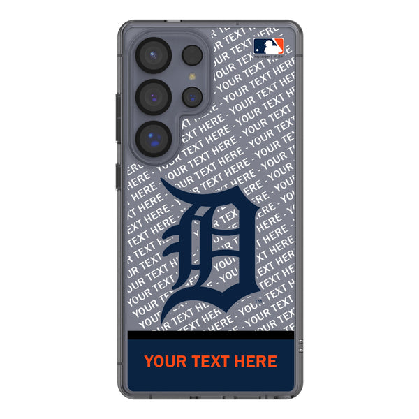 Detroit Tigers Personalized EndZone Plus Galaxy Clear Phone Case for Samsung Galaxy