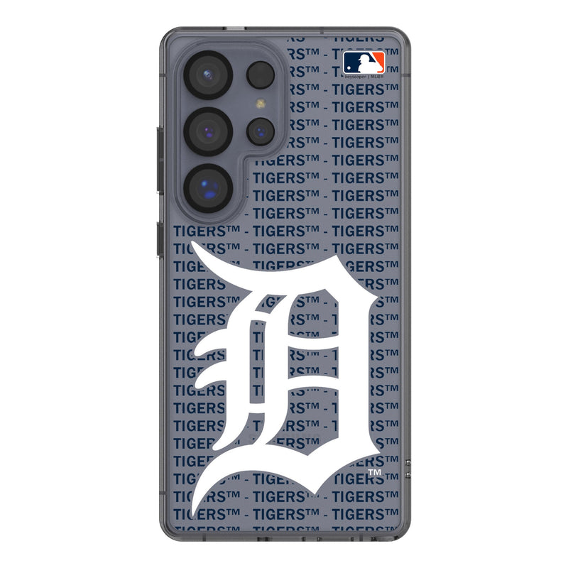 Detroit Tigers Text Backdrop Galaxy Clear Phone Case for Samsung Galaxy