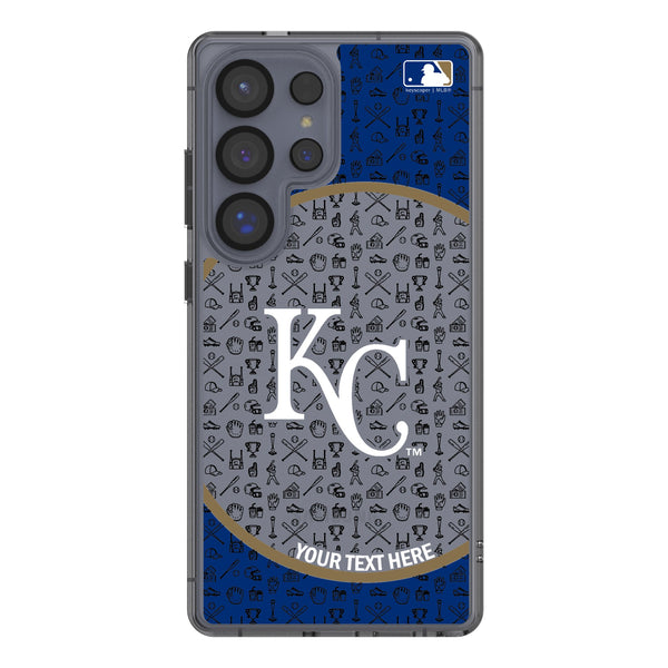Kansas City Royals Personalized Circle Galaxy Clear Phone Case for Samsung Galaxy
