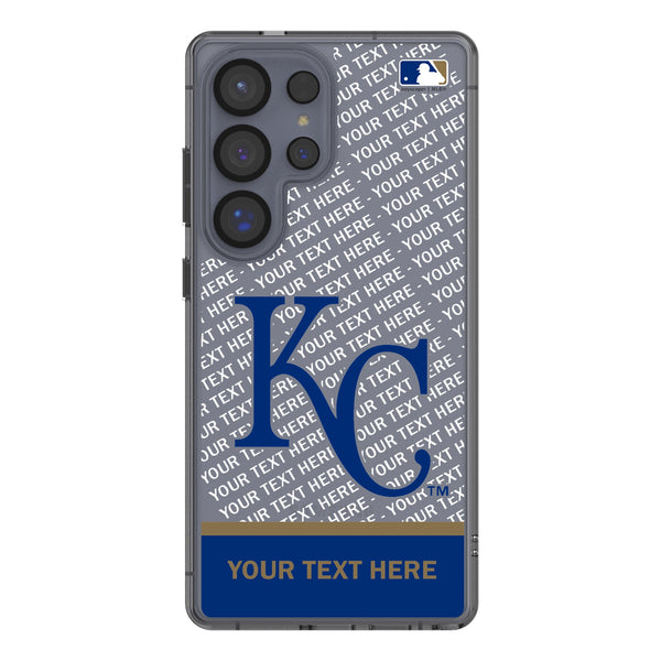 Kansas City Royals Personalized EndZone Plus Galaxy Clear Phone Case for Samsung Galaxy