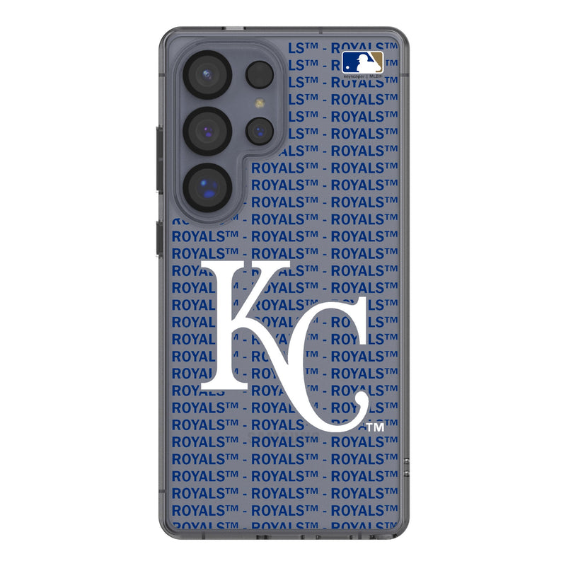 Kansas City Royals Text Backdrop Galaxy Clear Phone Case for Samsung Galaxy