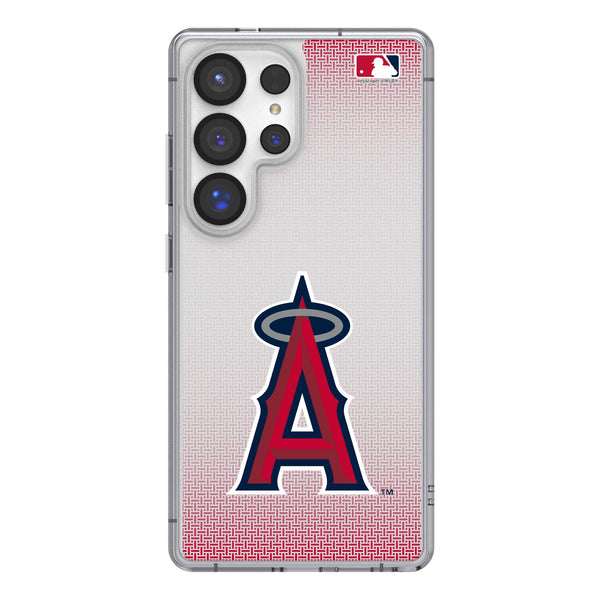 Los Angeles Angels Linen Galaxy Clear Phone Case for Samsung Galaxy