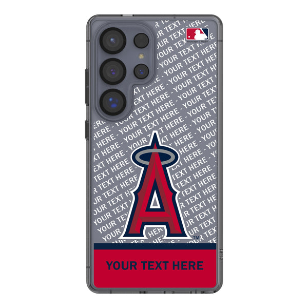 Los Angeles Angels Personalized EndZone Plus Galaxy Clear Phone Case for Samsung Galaxy