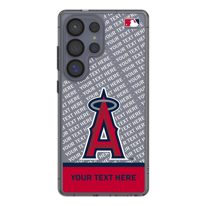 Los Angeles Angels Personalized EndZone Plus Galaxy Clear Phone Case for Samsung Galaxy