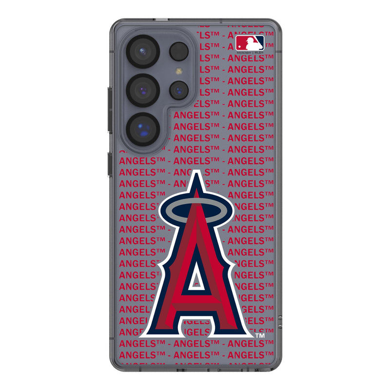 Los Angeles Angels Text Backdrop Galaxy Clear Phone Case for Samsung Galaxy