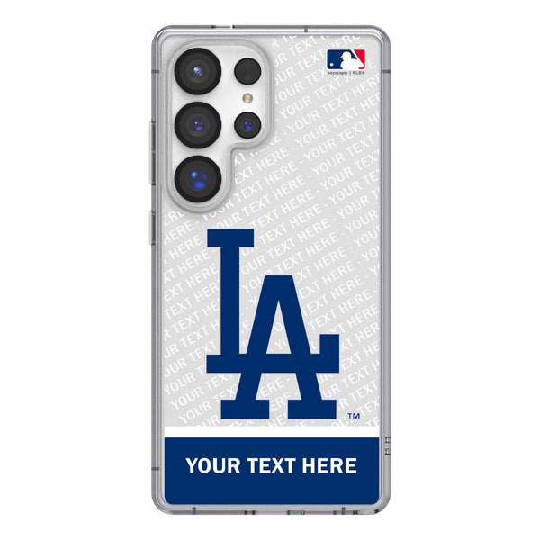 LA Dodgers Personalized EndZone Plus Galaxy Clear Phone Case for Samsung Galaxy