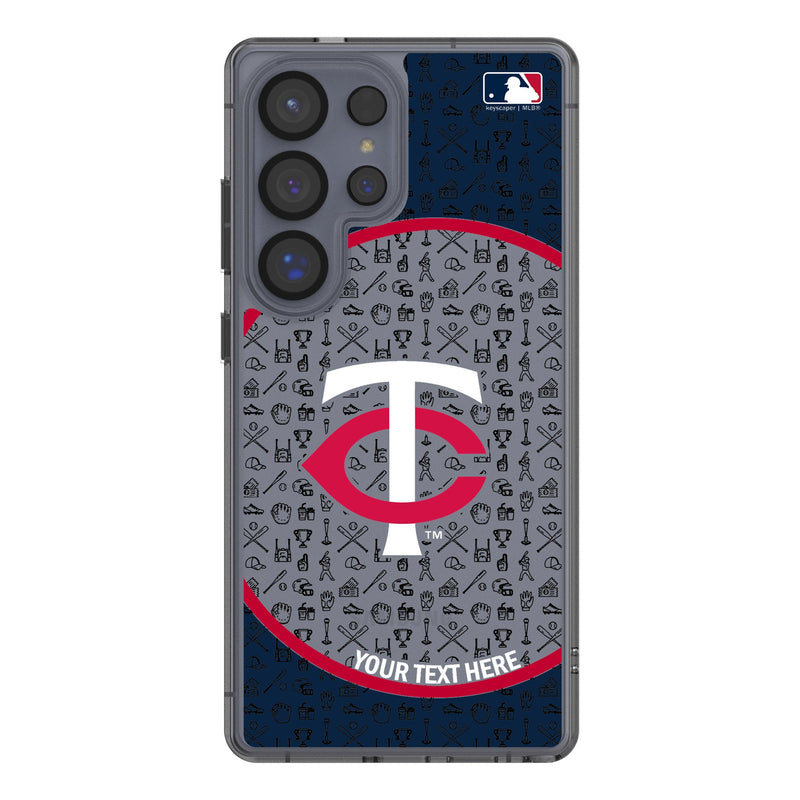 Minnesota Twins Personalized Circle Galaxy Clear Phone Case for Samsung Galaxy