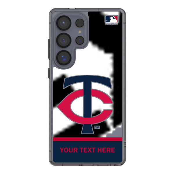 Minnesota Twins Personalized EndZone Plus Galaxy Clear Phone Case for Samsung Galaxy