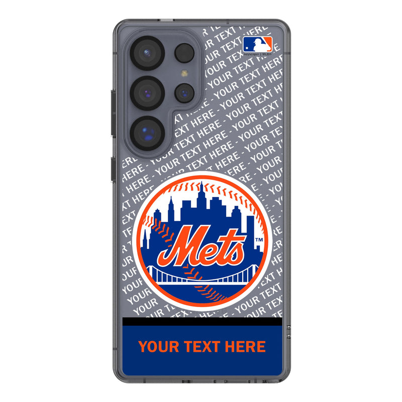 New York Mets Personalized EndZone Plus Galaxy Clear Phone Case for Samsung Galaxy